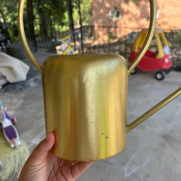 MCM mid century inspired copper tin watering can - Picture 2 of 11